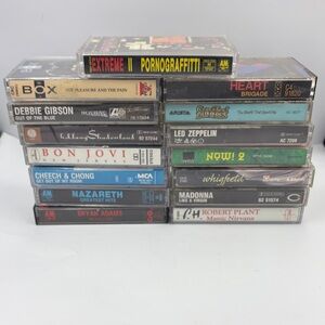 Assorted Music Cassette Tape Collection